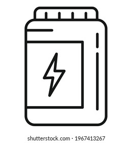 Energy vitamin icon. Outline Energy vitamin vector icon for web design isolated on white background