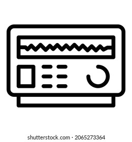 Energy voltage regulator icon. Outline energy voltage regulator vector icon for web design isolated on white background