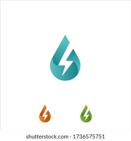 Energy Water And Oil Logo Vector Template