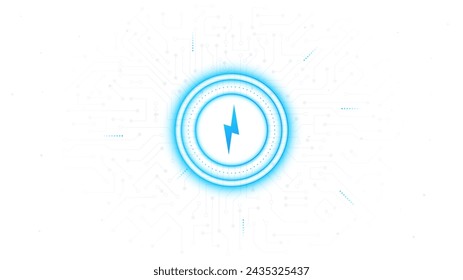 Energy white poster. Care about nature and ecology. Sustainable lifestyle and alternative electricity source. Landing webpage design. Cartoon flat vector illustration isolated on white background