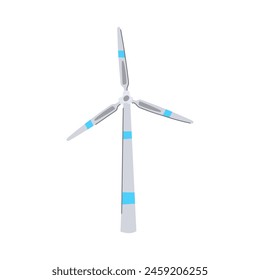 energy wind turbine cartoon. farm electric, environment industry, sustainable green energy wind turbine sign. isolated symbol vector illustration