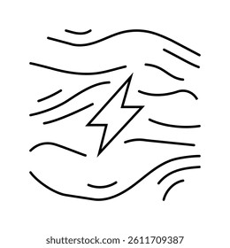 energy wind turbine line icon vector. energy wind turbine sign. isolated contour symbol black illustration