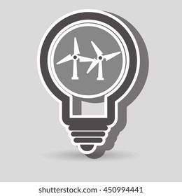 energy windmill isolated icon design, vector illustration  graphic 