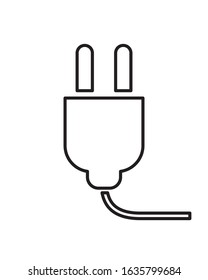 energy wire plug isolated icon vector illustration design