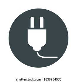 energy wire plug isolated icon vector illustration design