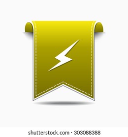 Energy Yellow Vector Icon Design