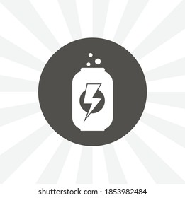 energy_drink isolated solid vector icon on white background