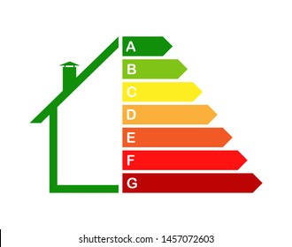 Energy-efficient house, the concept of energy efficiency of housing.