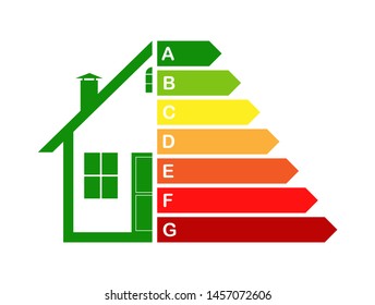 Energy-efficient house, the concept of energy efficiency of housing.