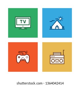 ENERTAINMENT LINE ICON SET
