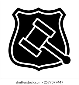 Enforcement Agency Icon Element For Design