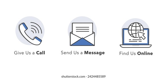 Engage Anywhere. Visual Icons for Calling, Messaging, and Online Discovery.