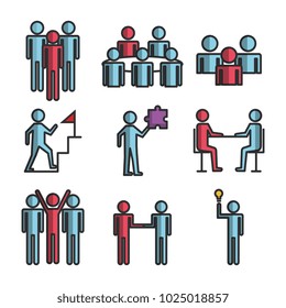 engage business set icons
