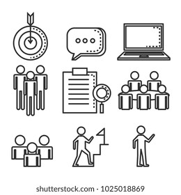 engage business set icons