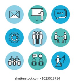 engage business set icons