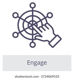 Elemento Engage Para Elemento Gráfico De Design