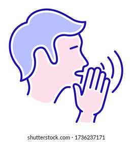Engage in gossip color line icon. Insult, bad attitude concept. Isolated vector element. Outline pictogram for web page, mobile app, promo.