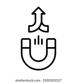 Ilustración vectorial de línea de icono de combinación de participación