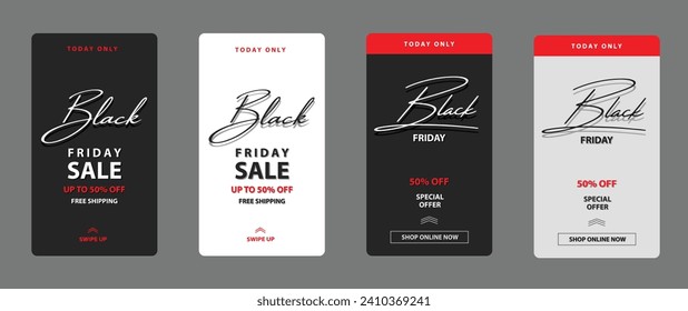 Engage with our Black Friday Story Post! Drive excitement and sales with stunning visuals, showcasing exclusive offers. Stand out on social media and entice your audience with this captivating design