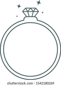 Engage ring icon. Vector illustration