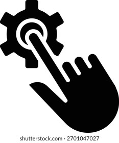Engancha el ícono del Web en estilo glifo