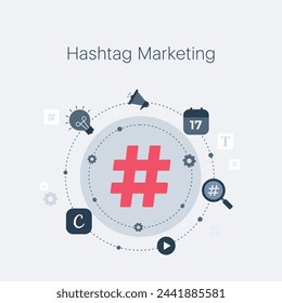 Engage your audience with sleek, minimalist graphics in gray and red hues. Elevate your brand's presence effortlessly with our #Marketing strategy.