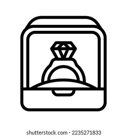 Engaged Couple icon vector illustration logo template isolated on white background