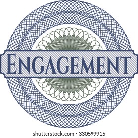 Engagement abstract linear rosette