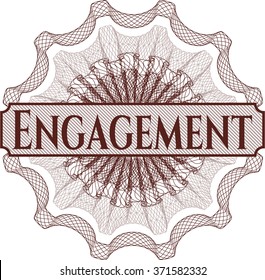 Engagement abstract rosette