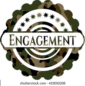Engagement camouflaged emblem