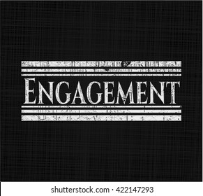 Engagement with chalkboard texture