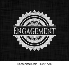 Engagement with chalkboard texture