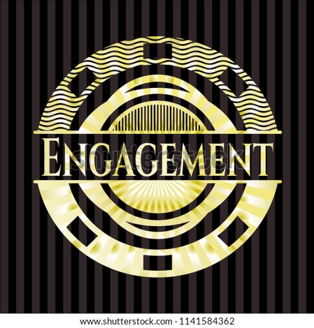 Engagement golden emblem