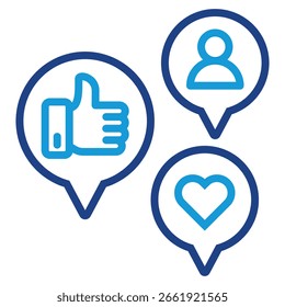 Engagement Icon Element For Design