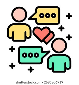 Engagement Icon Element For Design