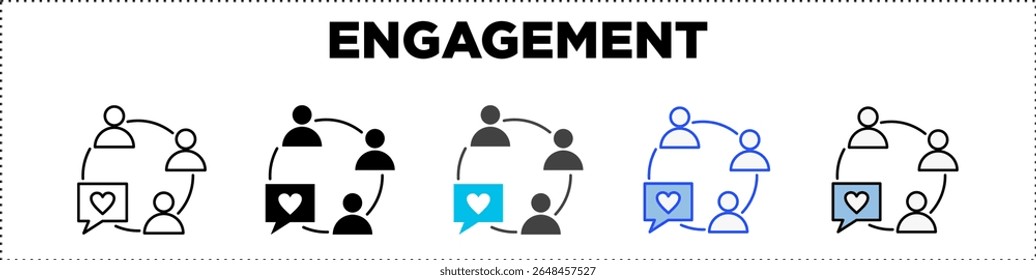 Engagement Icon Pack Line Glyph