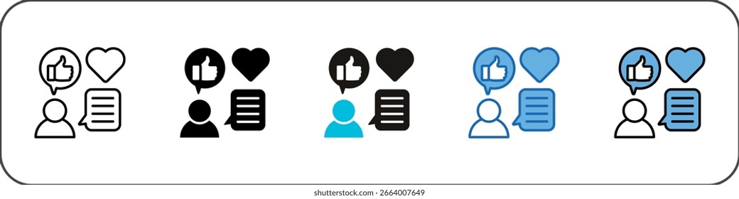 Engagement Icon Pack Multistyle Illustration