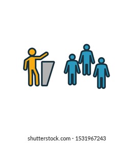 Engagement icon set. Four elements in diferent styles from content icons collection. Creative engagement icons filled, outline, colored and flat symbols.