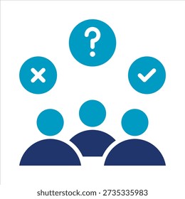Engagement Icon. Simple Vector Glyph Dual Color Illustration