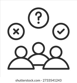 Engagement Icon. Simple Vector Outline Illustration