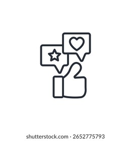 Engagement-Symbol. vector.Editable stroke.linear style Zeichen zur Verwendung Web-Design, logo.Symbol-Illustration.