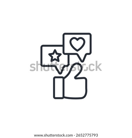 engagement icon. vector.Editable stroke.linear style sign for use web design,logo.Symbol illustration.
