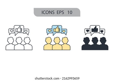 engagement icons  symbol vector elements for infographic web