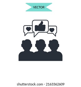 engagement icons  symbol vector elements for infographic web