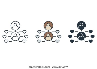 engagement icons  symbol vector elements for infographic web