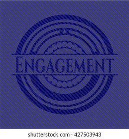 Engagement with jean texture