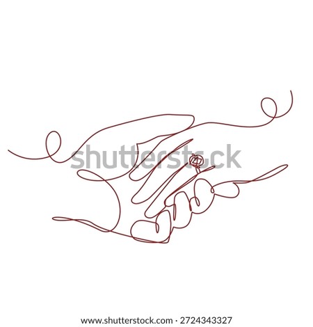 Engagement moment one line drawing. Engagement moment single line illustration. Engagement moment minimalist line art. Engagement moment vector art