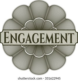 Engagement money style rosette