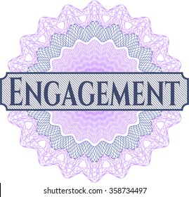 Engagement money style rosette
