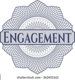 Engagement money style rosette
